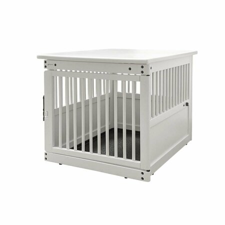 PETPALACE Wooden End Table Crate Medium - White PE3190034